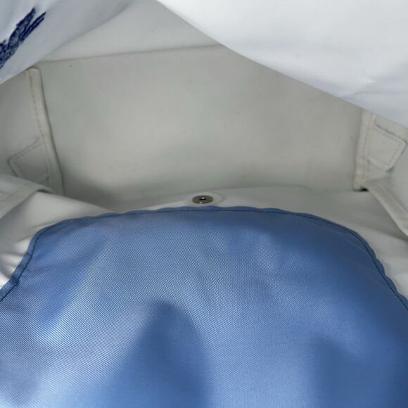 Longchamp le Pliage Club Nylon Backpack In Light Blue Corners Intact Minor Wear - Picture 10 of 12